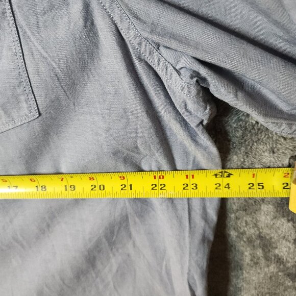 Original Penguin Heritage Slim Men's Button Down Long Size XXL Blue Casual EUC - Picture 9 of 10